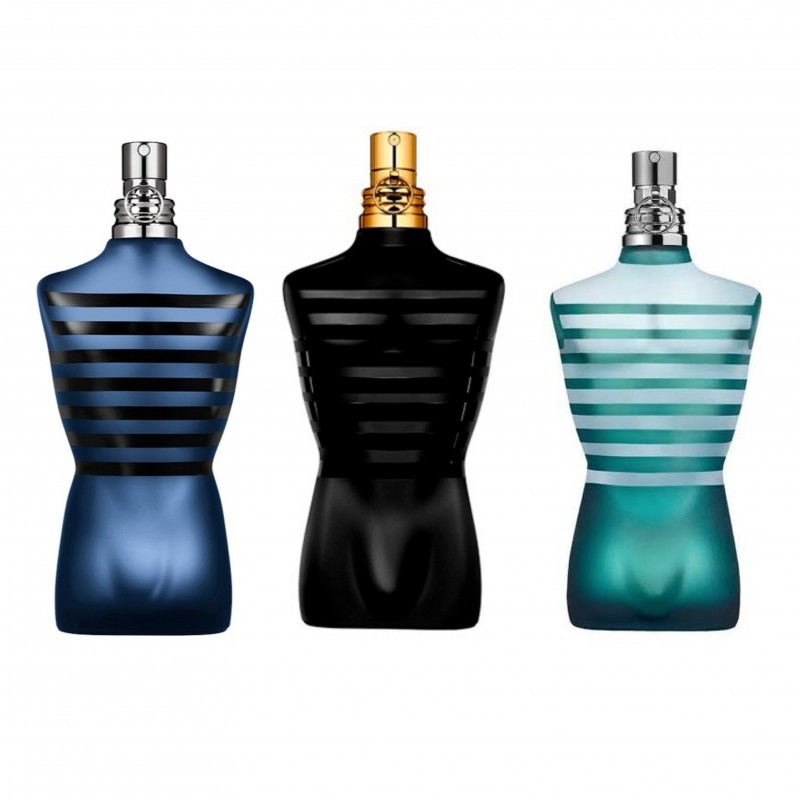 Decant/Sample Le Male Series, Jean Paul Gaultier Le Male, JPG Ultramale, JPG Le Male Le Parfum 10ml x3